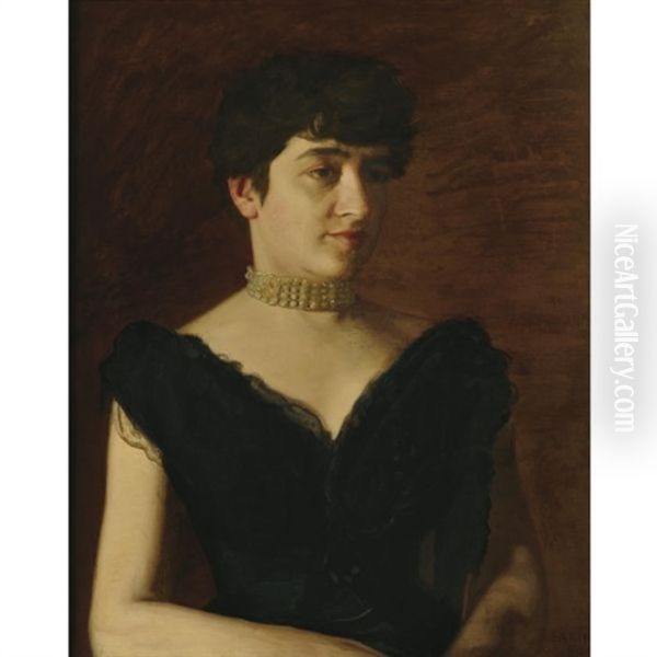 Mrs. William H. Green Oil Painting by Thomas Eakins