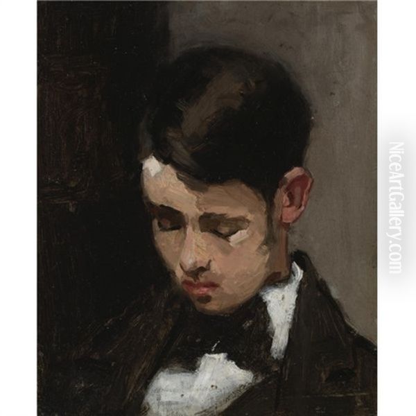 Portrait Of Harry W. Barnitz Oil Painting by Thomas Eakins