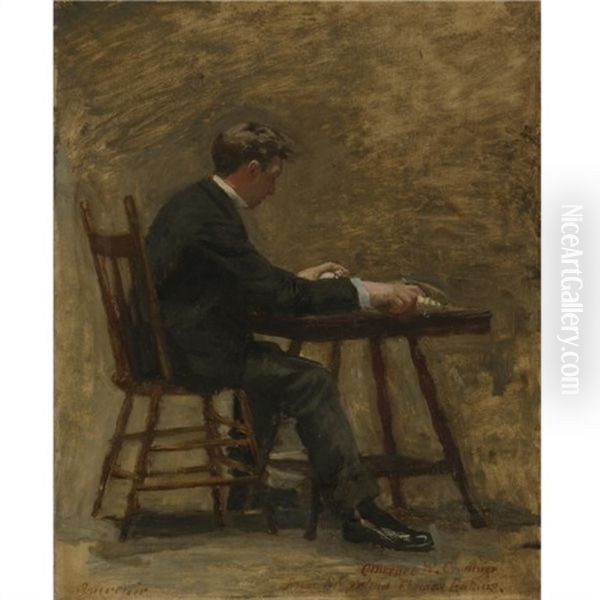 The Timer (study For Between Rounds) by Thomas Eakins