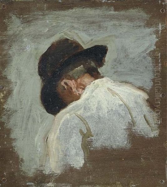 Study Of A Man's Head For Mending The Net by Thomas Eakins