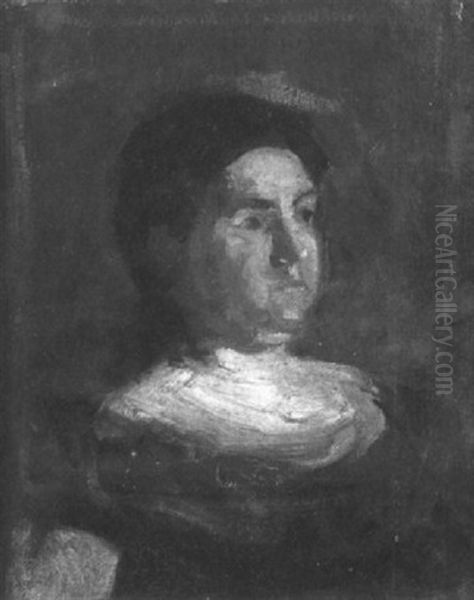 Portrait Sketch Of Maybelle Schlichter Oil Painting by Thomas Eakins