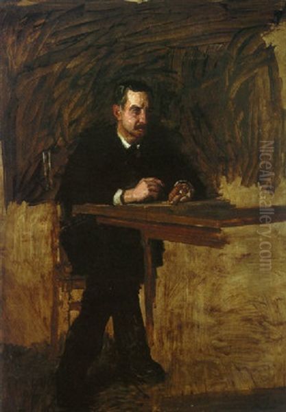 Portrait Of Professor William D. Marks Oil Painting by Thomas Eakins