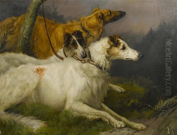 On Leash, The Borzois 