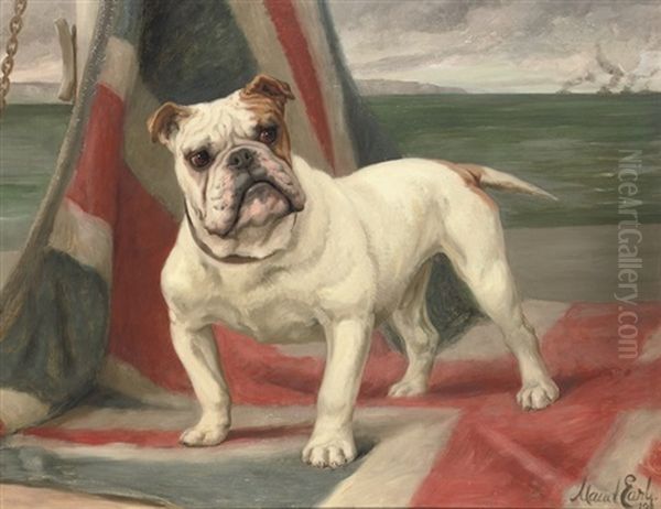 What We Have We Hold, A Portrait Of Dimboola The Champion Bulldog by Maud Earl