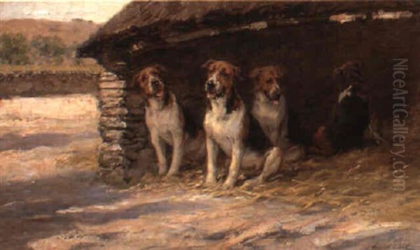 Hundgard Oil Painting by Maud Earl