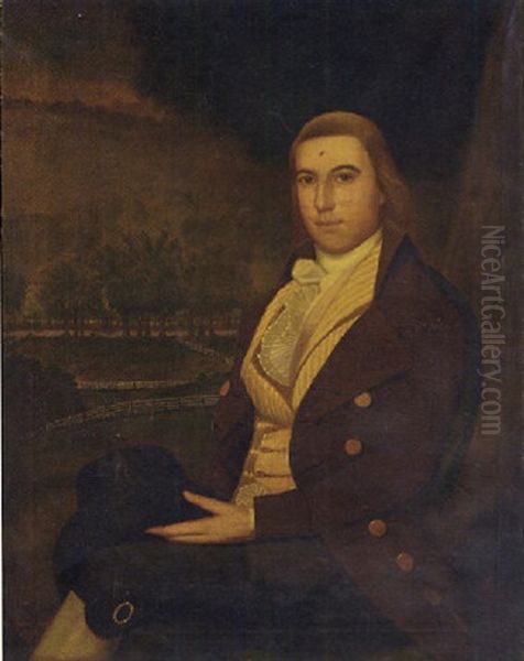 Portrait Of Gentleman (gabriel Verplank Ludlow?) Oil Painting by Ralph Earl