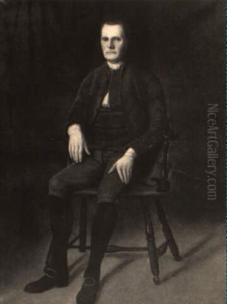 Portrait Of Roger Sherman Seated In A Windsor Armchair Oil Painting by Ralph Earl