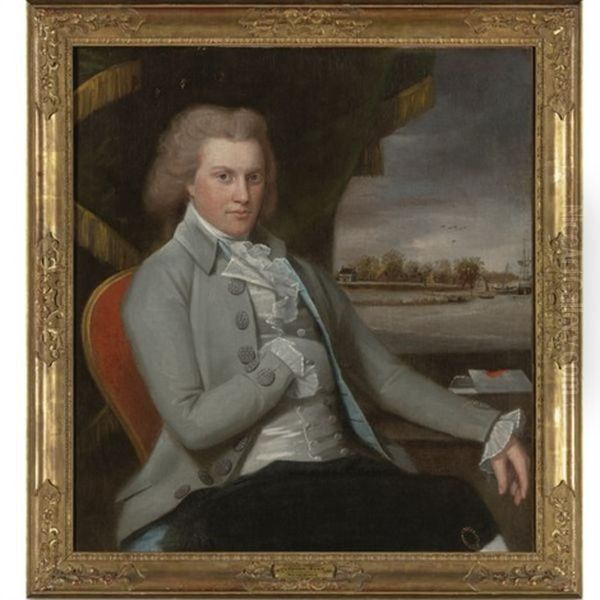 Portrait Of General Gershom Burr Of Bushwick (brooklyn), New York Oil Painting by Ralph Eleaser Whiteside Earl