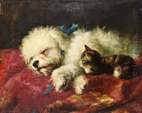 Taking A Nap Oil Painting by Thomas William Earl