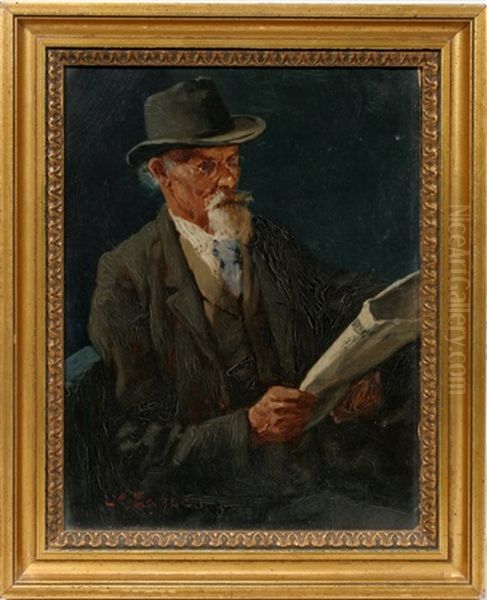 George Elmer Browne Oil Painting by Lawrence Carmichael Earle