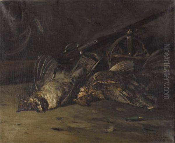 Still Life Of Game Birds Oil Painting by Lawrence Carmichael Earle