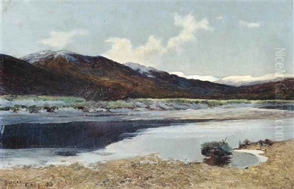 By The Water's Edge, Loch Lomond, Scotland Oil Painting by Sir Alfred East