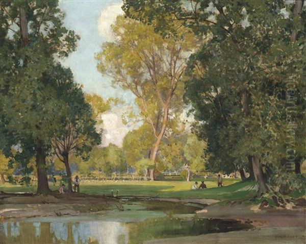 The Valley Of The Ouse Oil Painting by Sir Alfred East