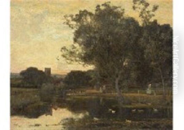 Park Oil Painting by Sir Alfred East