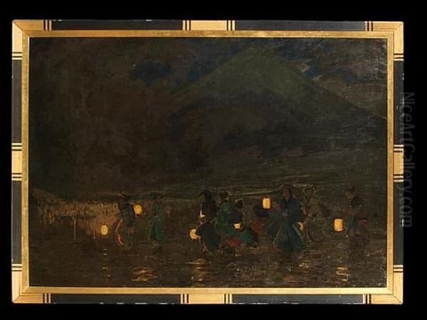 Sayanara (dans Le Japon) Oil Painting by Sir Alfred East