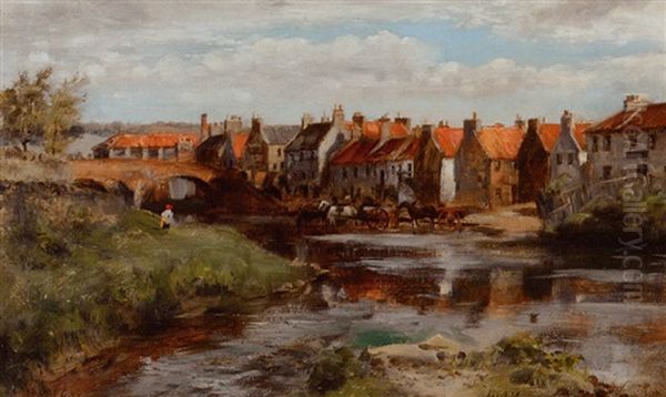 View At Kettering Oil Painting by Sir Alfred East