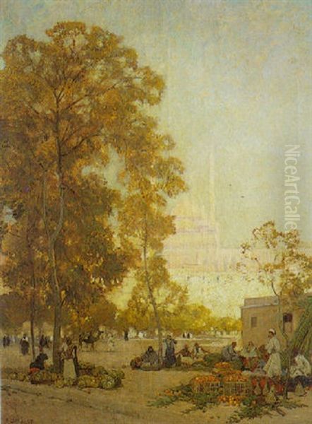 The Citadel, Cairo Oil Painting by Sir Alfred East