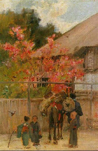 Springtime - Japan Oil Painting by Sir Alfred East