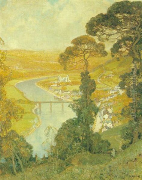 Tintern Oil Painting by Sir Alfred East