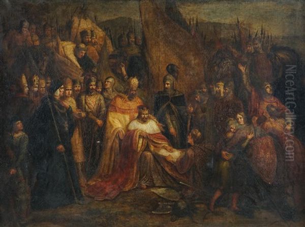 King John Signing Charta, 1215 Oil Painting by Sir Charles Lock Eastlake