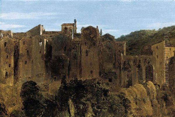 Pitigliano, Tuscany Oil Painting by Sir Charles Lock Eastlake