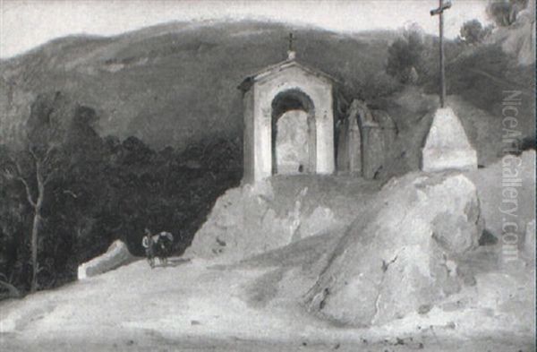 Wayside Shrine In Roman Campagna by Sir Charles Lock Eastlake