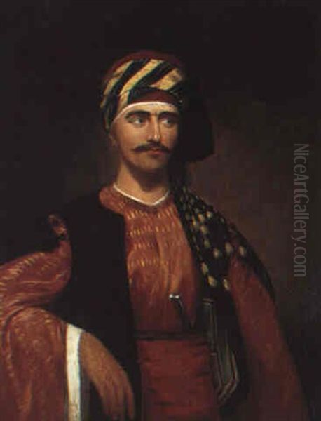 Portrait Of A Gentleman From Izmir In Turkish Dress Oil Painting by Sir Charles Lock Eastlake