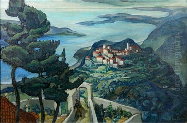 Eze, Cote D'azure Oil Painting by William Joseph Eastman