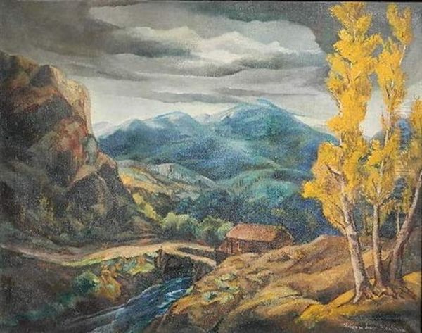 The Mountain Pass Oil Painting by William Joseph Eastman