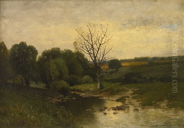 Last Days Of Summer Oil Painting by Charles Harry Eaton