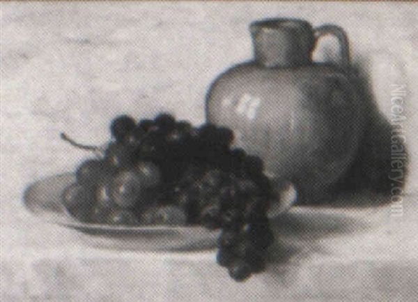 Still Life With Fruit Oil Painting by Charles Harry Eaton