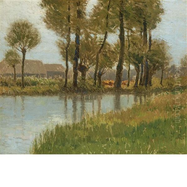 Environs De Bruges Oil Painting by Charles Warren Eaton