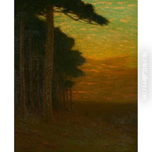 Summer Twilight Oil Painting by Charles Warren Eaton