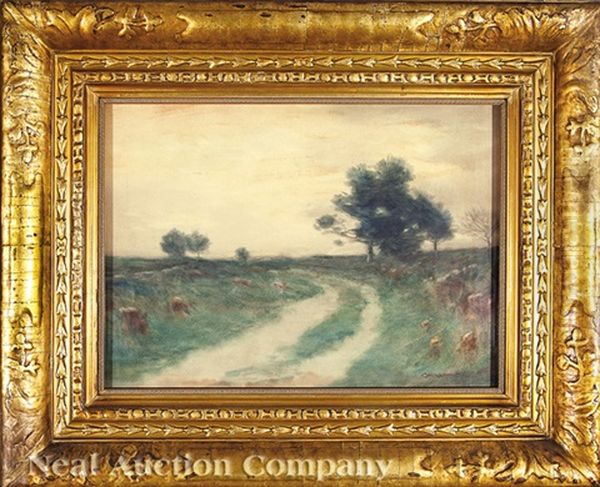 The Old Road Oil Painting by Charles Warren Eaton