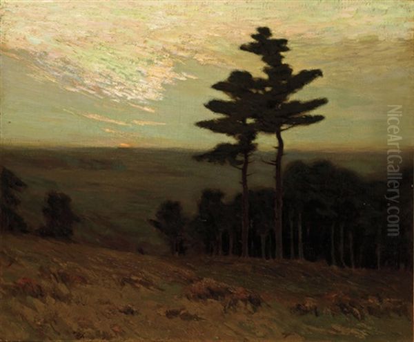 Dusk Oil Painting by Charles Warren Eaton