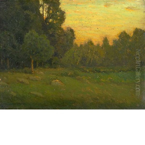 Dusk Oil Painting by Charles Warren Eaton