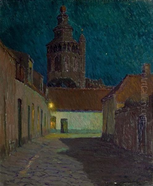 The Jerusalem Church, Bruges Oil Painting by Charles Warren Eaton