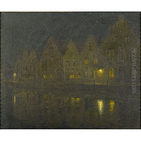 Canal Bruges by Charles Warren Eaton