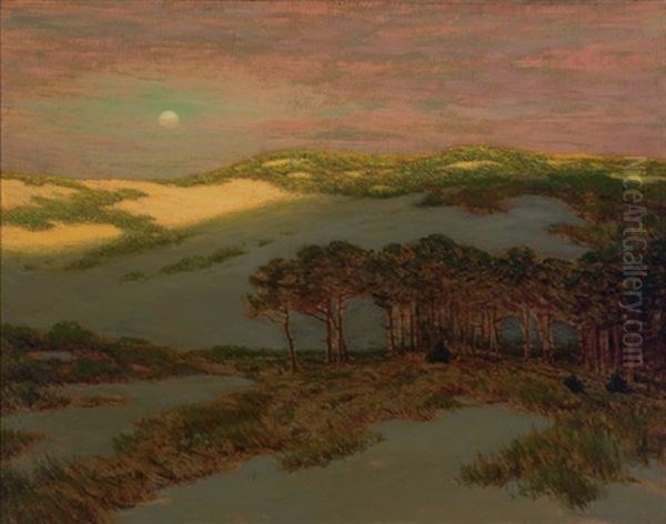 Dunes At Sunset Oil Painting by Charles Warren Eaton