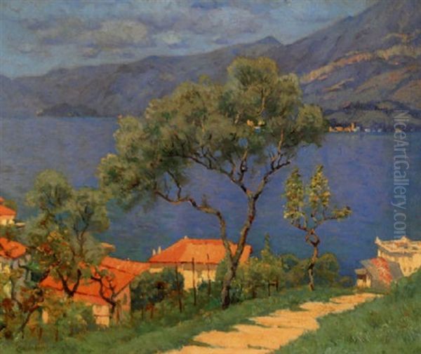 The Vista, Lake Como Oil Painting by Charles Warren Eaton