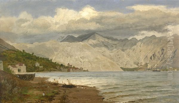 Ansicht Von Cattaro Oil Painting by Christian Frederic Eckardt