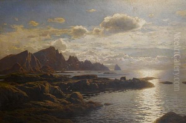 Crimean Coast Oil Painting by Karl Paul Themistocles von Eckenbrecher