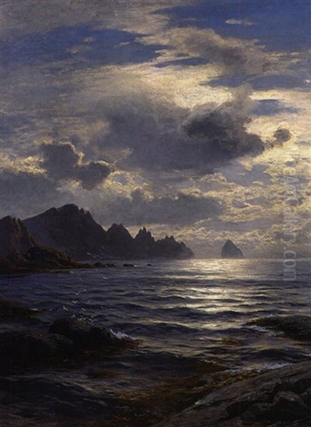 Am Eismeer Auf Den Lofoten Oil Painting by Karl Paul Themistocles von Eckenbrecher