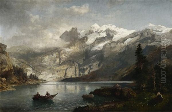 Norwegischer Fjord. Oil Painting by Karl Paul Themistocles von Eckenbrecher