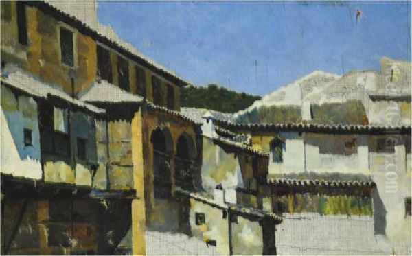 Caserio De Toledo Oil Painting by Ricardo Arredondo Y Calmache