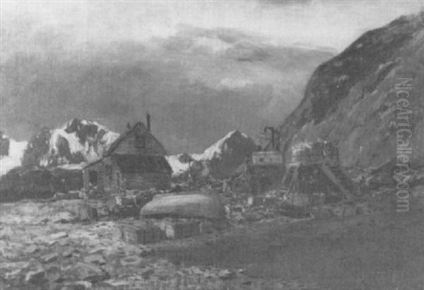 Virgobucht, Spitzbergen, 17.8.1905 Oil Painting by Karl Paul Themistocles von Eckenbrecher