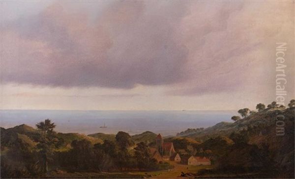 Blick Auf Die Offene See Oil Painting by Christoffer Wilhelm Eckersberg