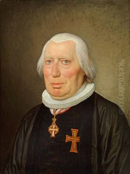 Portraet Af Biskop I Aalborg Jansen (1746-1827) by Christoffer Wilhelm Eckersberg