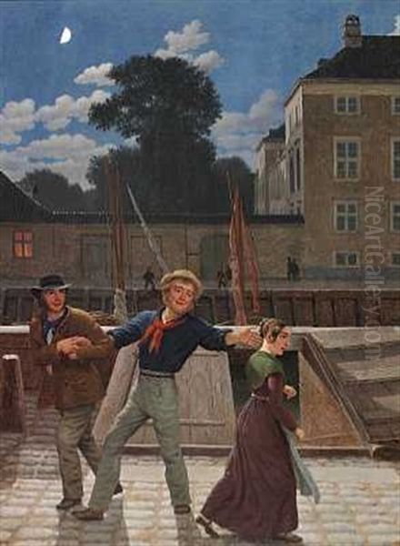 Det Lykkelige Mode Oil Painting by Christoffer Wilhelm Eckersberg