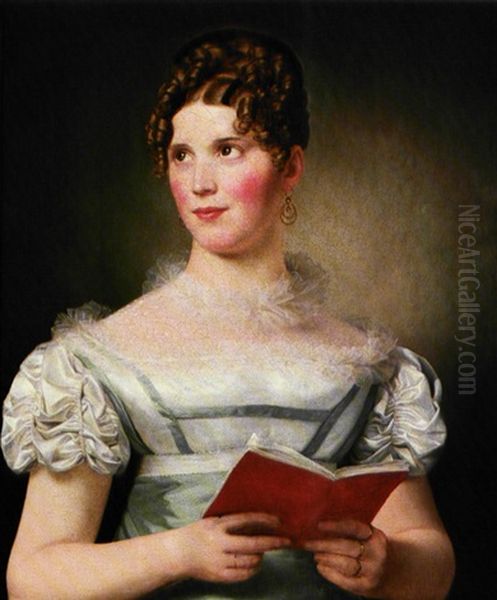 Madam Andersen Oil Painting by Christoffer Wilhelm Eckersberg